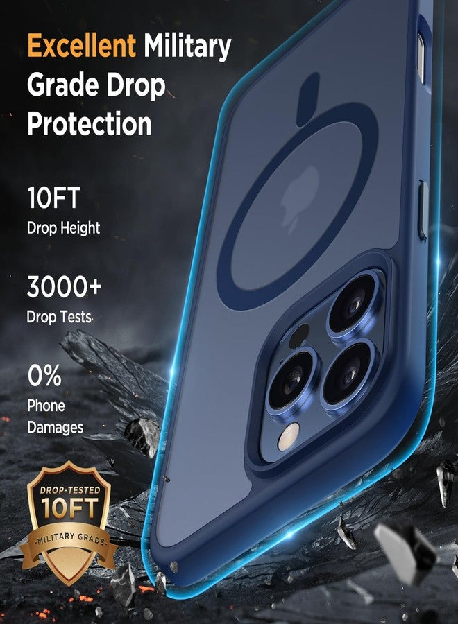 ميراكيس جراب Miracase المغناطيسي لهاتف iPhone 16 Pro Max مقاس 6.9 بوصة [متوافق مع MagSafe] [مع واقيين للشاشة] حماية فائقة، غطاء هاتف نحيف لهاتف iPhone 16 Pro Max - أزرق داكن - Image 5