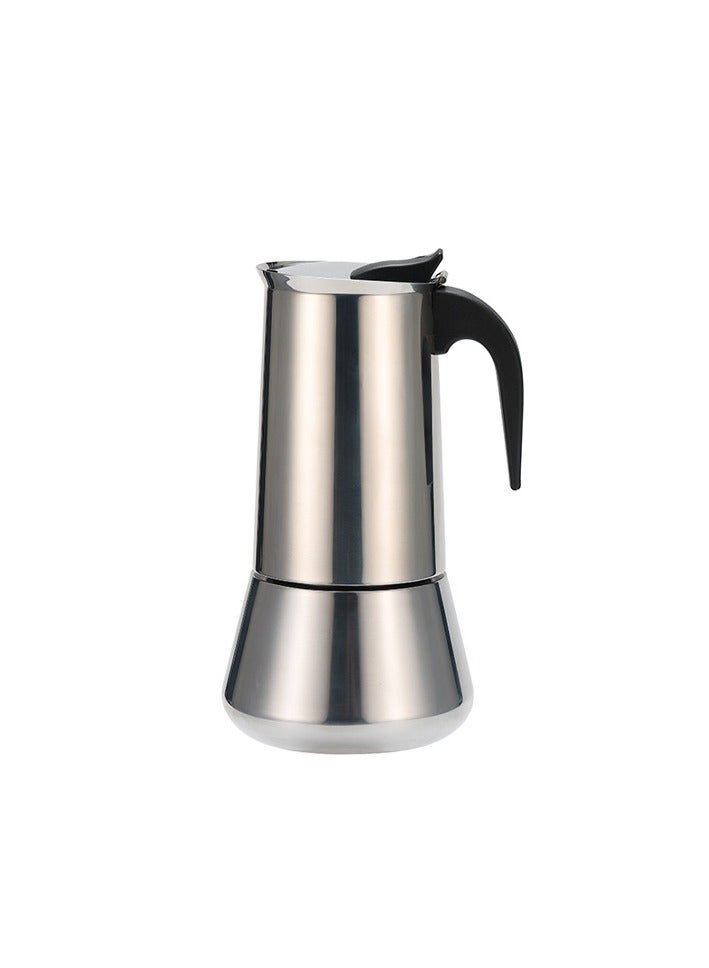 ميكسد الفولاذ المقاوم للصدأ وعاء موكا -- صانع القهوة الايطالية الكلاسيكية ، وسهلة الاستخدام ، والتنظيف السريع ، ومواقد الكهرومغناطيسية متوافقة ، 300ml - Image 1