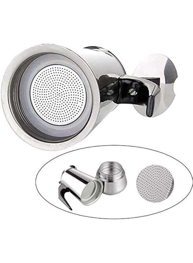 ميكسد الفولاذ المقاوم للصدأ وعاء موكا -- صانع القهوة الايطالية الكلاسيكية ، وسهلة الاستخدام ، والتنظيف السريع ، ومواقد الكهرومغناطيسية متوافقة ، 300ml - Image 3