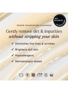 True Botanicals Renew Nourishing Cleanser | Gently Moisturizes + Refreshes Dry Skin | All Skin Types | Dermatologist Tested, Hypoallergenic, All Natural, Vegan | 4 fl oz | 118 ml  - Image 2