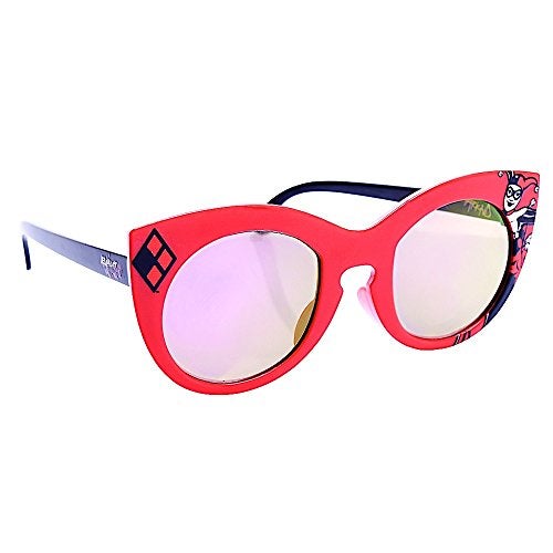 ARKAID Harley Quinn Sunglasses for Kids | DC Comics Superhero Shades with UV400 | One Size Fits Most Kids - Image 1