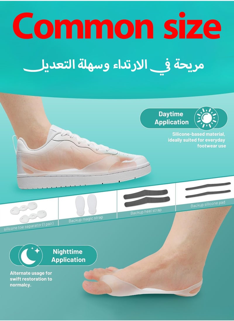 HEROCKX Big Toe Bunion Corrector - Upgraded Push-On Toe Corrector with Bunion Relief - For Left and Right Foot (Black)  - Image 4