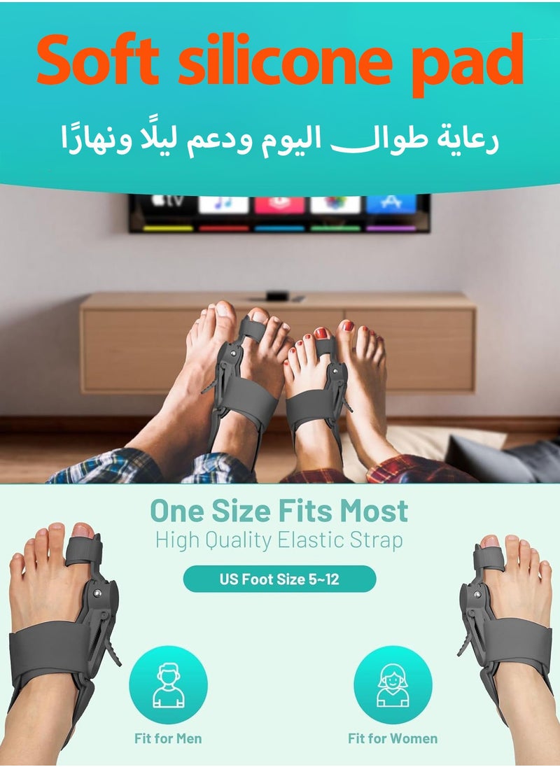 HEROCKX Big Toe Bunion Corrector - Upgraded Push-On Toe Corrector with Bunion Relief - For Left and Right Foot (Black)  - Image 5