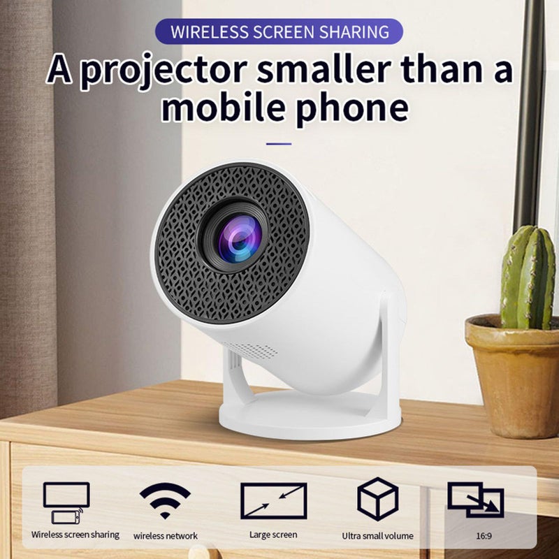 4K Portable Mini Projector 1080P Android 12 Smart Projector With 180 Deg Rotatable Remote Control For Phone TV Stick Laptop Outdoor Home Use - Image 4