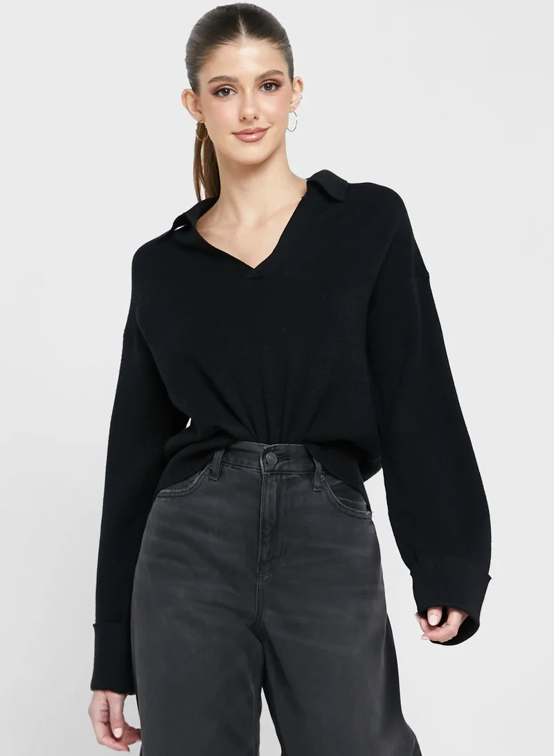 VERO MODA Polo Neck Knitted Sweater