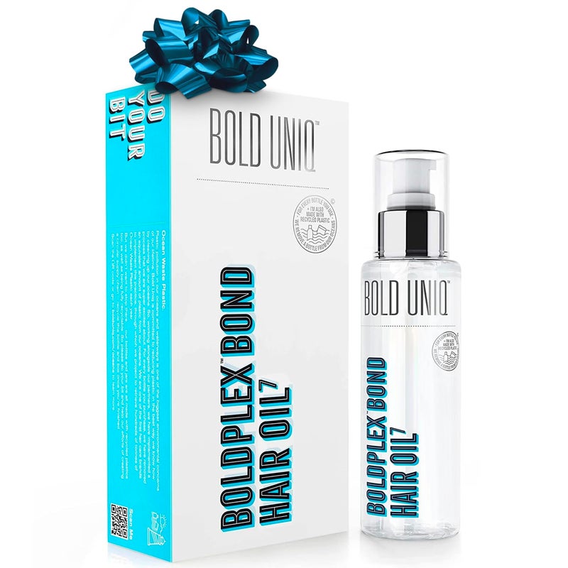 BOLD UNIQ Boldplex 7 Hair Oil for Dry & Damaged Hair - Adds Shine, Strengthens, Smooths Split Ends & Frizz, Moisturizes & Nourishes. Weightless Hair Treatment Oil For Curly, Frizzy & Coarse Hair - 3.38 FlOz - Image 1