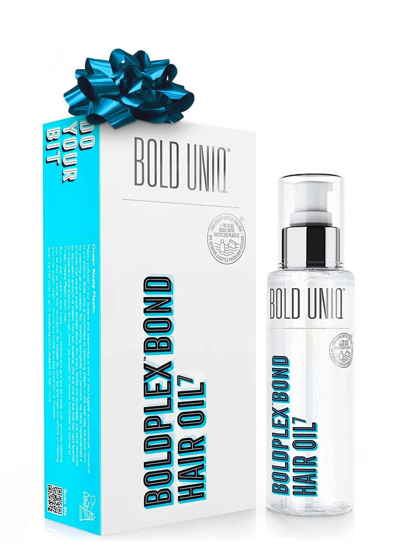 BOLD UNIQ - Boldplex 7 Hair Oil for Dry & Damaged Hair - Adds Shine, Strengthens, Smooths Split Ends & Frizz, Moisturizes & Nourishes. Weightless Hair Treatment Oil For Curly, Frizzy & Coarse Hair - 3.38 FlOz - Image 1