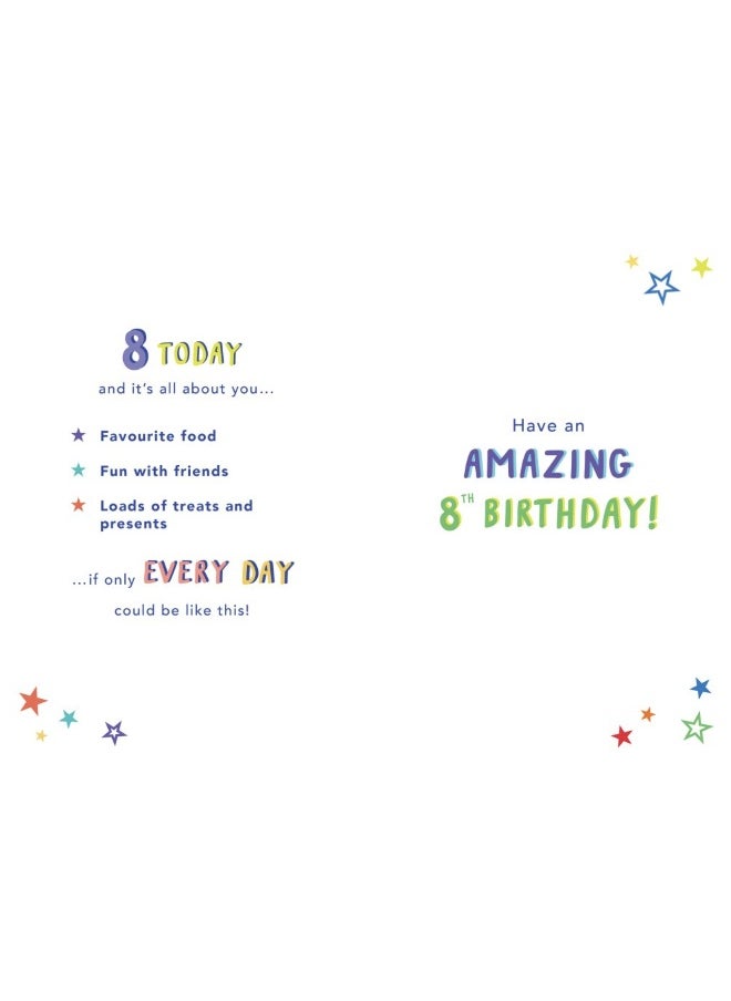UK Greetings - UK Greetings 8 Happy Birthday Card - Image 1