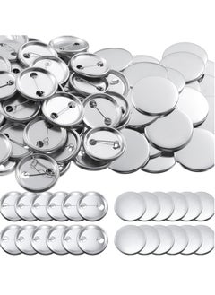 Button Badge, 300Pcs Blank Button Pin Badges Kit, Button Maker DIY Button Pins Button Pin Badge Clear Pin Back Buttons, for DIY Crafts and Children's Paper Craft Activities and More
