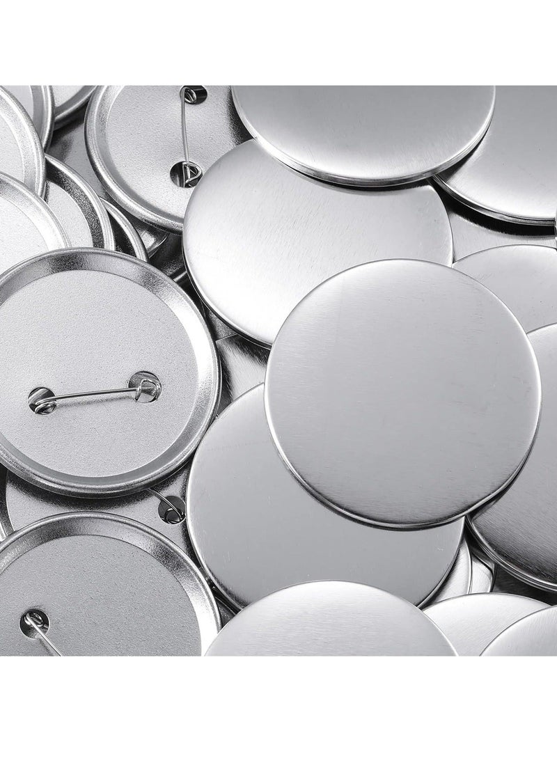 Generic - Button Badge, 300Pcs Blank Button Pin Badges Kit, Button Maker DIY Button Pins Button Pin Badge Clear Pin Back Buttons, for DIY Crafts and Children's Paper Craft Activities and More - Image 1