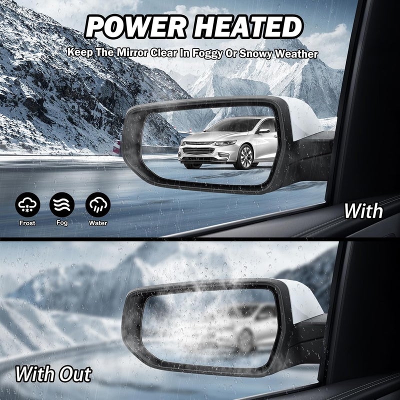 MOFOAP Driver Side View Mirror for 2016-2022 Chevrolet Malibu LT Hybrid - Heated with Turn Signal - Image 5
