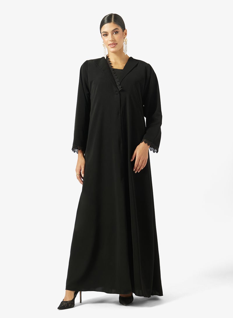 خزانة عباية بدانتيل وشيلة - Image 5