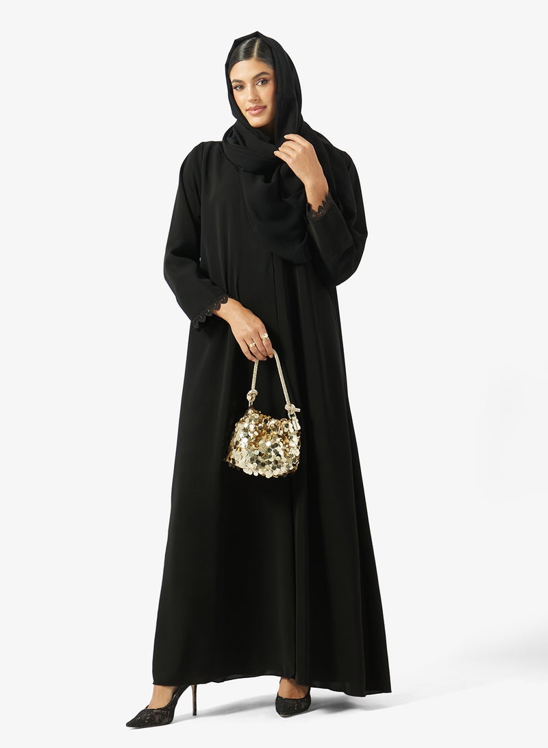 خزانة عباية بدانتيل وشيلة - Image 1