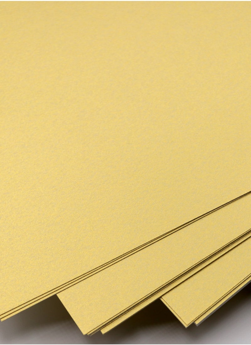 firstnock Gold Color Paper 250 GSM for Wedding Card, Invitation Card, Decoration Color Paper, Paper that Sparkles and Shines Gold Colored Paper  - Image 4