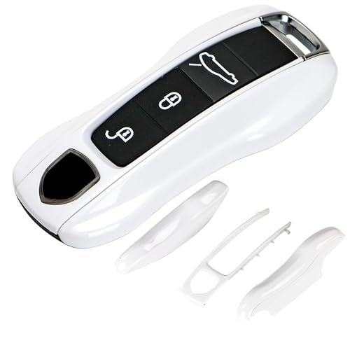 AeroBon 3-Piece Painted Key Fob Cover Compatible with Porsche Key Cover Key Shell (MK2) - Image 1