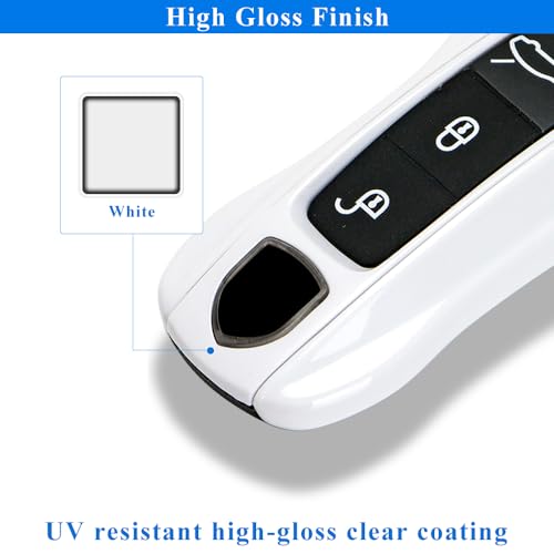 AeroBon 3-Piece Painted Key Fob Cover Compatible with Porsche Key Cover Key Shell (MK2) - Image 5