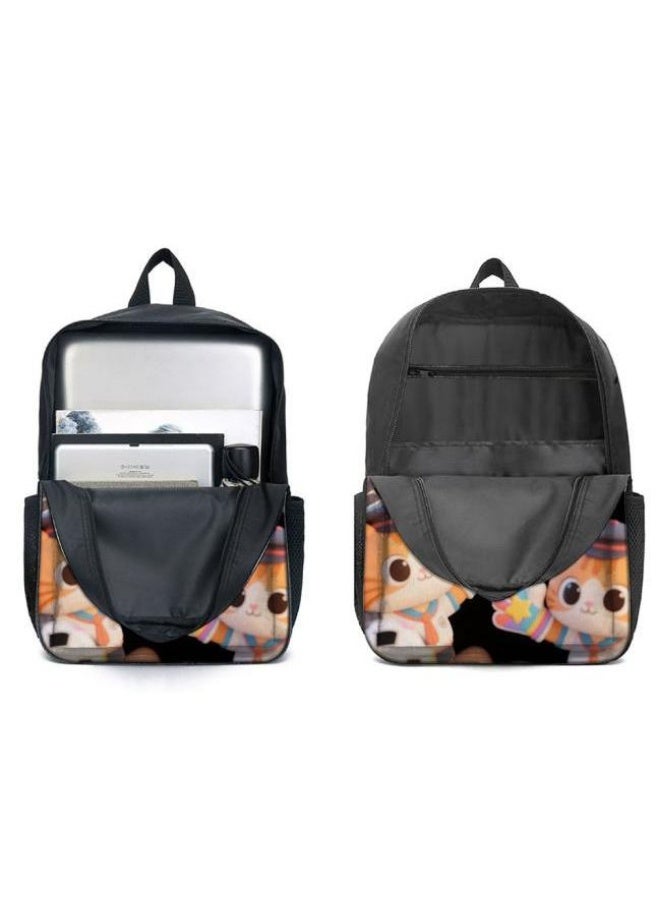 Unlock the new fashion of childish fun! Three-piece set of bags, cartoon elements for children and teenagers (students, children, friends' outings, mountain climbing, schooling, etc. can be used) - 119