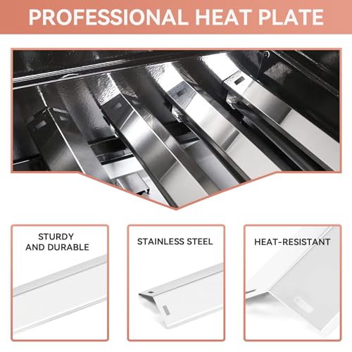 Gcostar Grill Replacement Parts for Pit Boss Pro Series 1100 Wood Pellet & Gas Combo Grill,Stainless Steel Heat Plate Burner for Pitboss pro 1100 Series 3 Burner Combo Pellet Grill. - Image 3