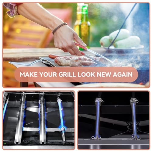 Gcostar Grill Replacement Parts for Pit Boss Pro Series 1100 Wood Pellet & Gas Combo Grill,Stainless Steel Heat Plate Burner for Pitboss pro 1100 Series 3 Burner Combo Pellet Grill. - Image 5
