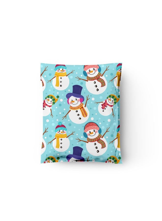 Pro Supply Global 10x13 (100) Snowman Designer Poly Mailers Shipping Envelopes Premium Printed Bag - Image 5