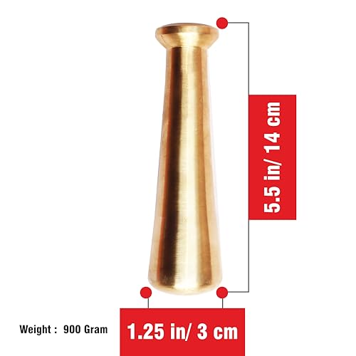 Pure Source India Antique Brass Mortar and Pestle, 4.5 inch Ancient Brushed Elephant Embossed Okhli Metal Herb Grinder for Crushing Pills Herbs Vegetables Dry Fruits - Image 3