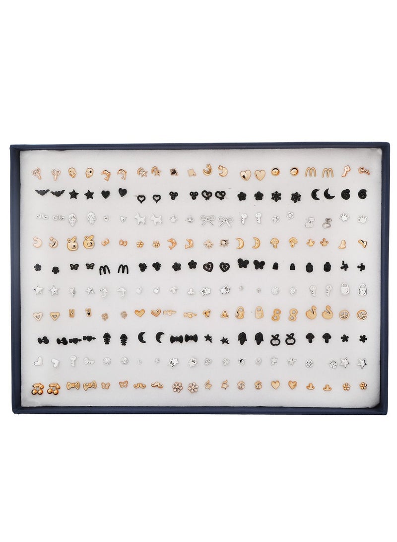 Mark Fairwhale Fashionable And Minimalist Multi Hole Combination Earrings