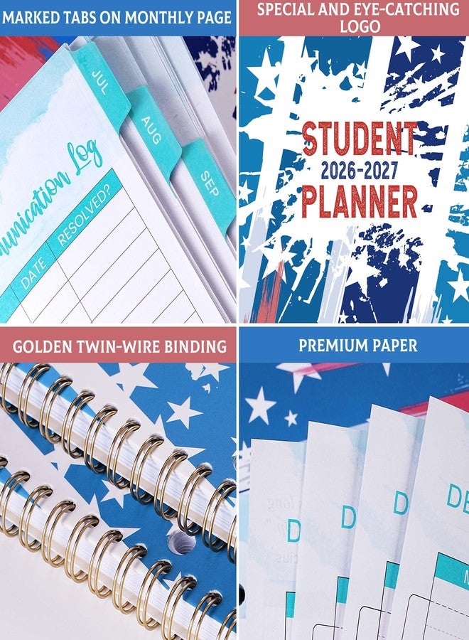 Coboll Student Planner 2026-2027- 2026-2027 School Planner from July 2026 - June 2027, 2026-2027 Academic Planners with Stickers & Inner Pocket for Middle/High School, College Students, 8.5" X 11" - Image 3