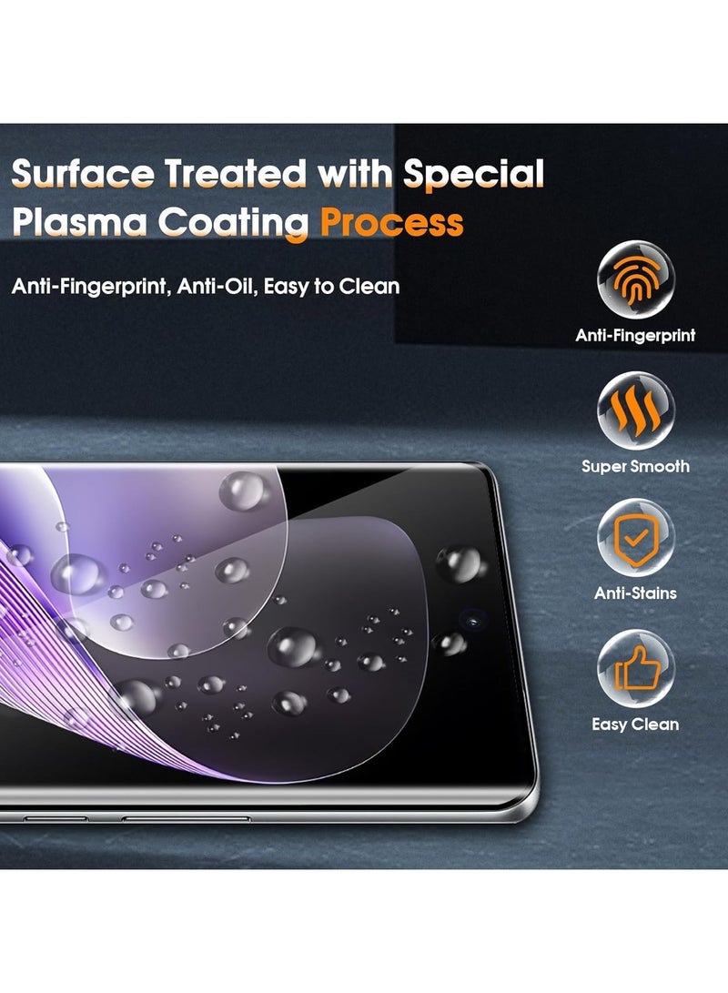 General Screen Protector Compatible with VIVO V40 Pro, [2 Pack] Tempered Glass + [2 Pack] Camera Lens Protector, 9H Hardness HD Anti-Scratch Protective Film  - Image 2
