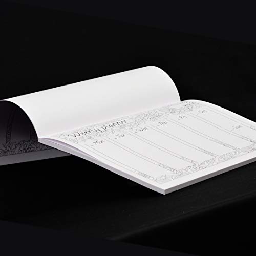 COI DOODLING UNDATED Desk PAD| Calendar for Writing| Paper| Tear-Off Sheets for Dates & Notes| Daily Planner & Weekly Overview| to DO List- Table Organizer - Image 2