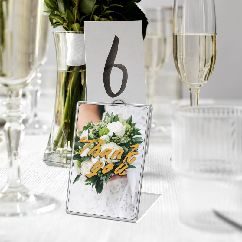 HAPY SHOP 6 Pack Wallet Size Picture Frames,2.5x3.7 Acrylic Picture Frame,Mini Photo Frames for 3 in/3.5 In Mini Instant Films Photo Cards - Image 5
