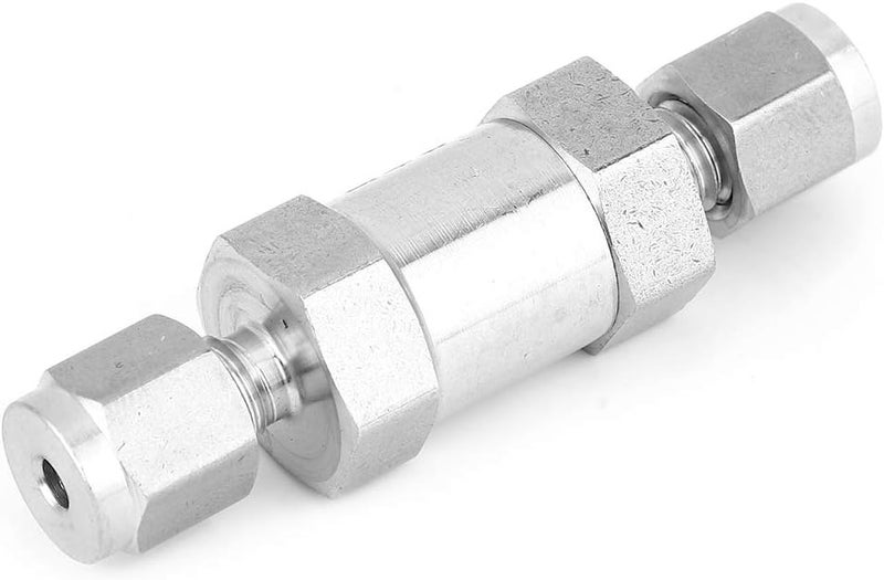 Durable BSPP Female Thread Check Valve Durability-Optimized for Gas Water Oil Pipe Connection 1/4 Inch 304 Stainless Steel for Home DIY Projects (304 1/8") - Image 1