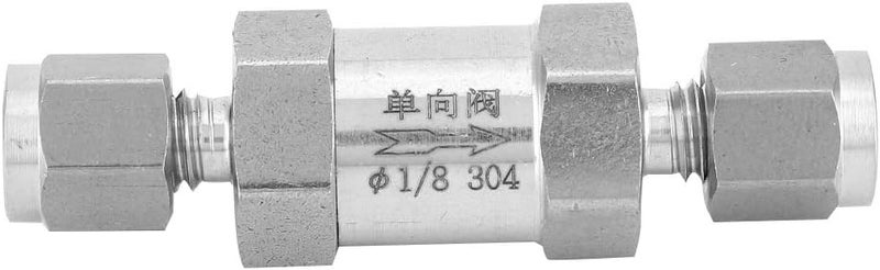 Durable BSPP Female Thread Check Valve Durability-Optimized for Gas Water Oil Pipe Connection 1/4 Inch 304 Stainless Steel for Home DIY Projects (304 1/8") - Image 4