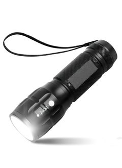 M MIAOYAN LED Flashlight | Compact and Bright Adjustable Focus Waterproof Battery-Powered Torch | Lightweight Pocket Torch | Ideal for Power Outages, Camping, Dog Walking | Gifts for Kids, Dads, and Men (Batteries Not Included)  - Image 1