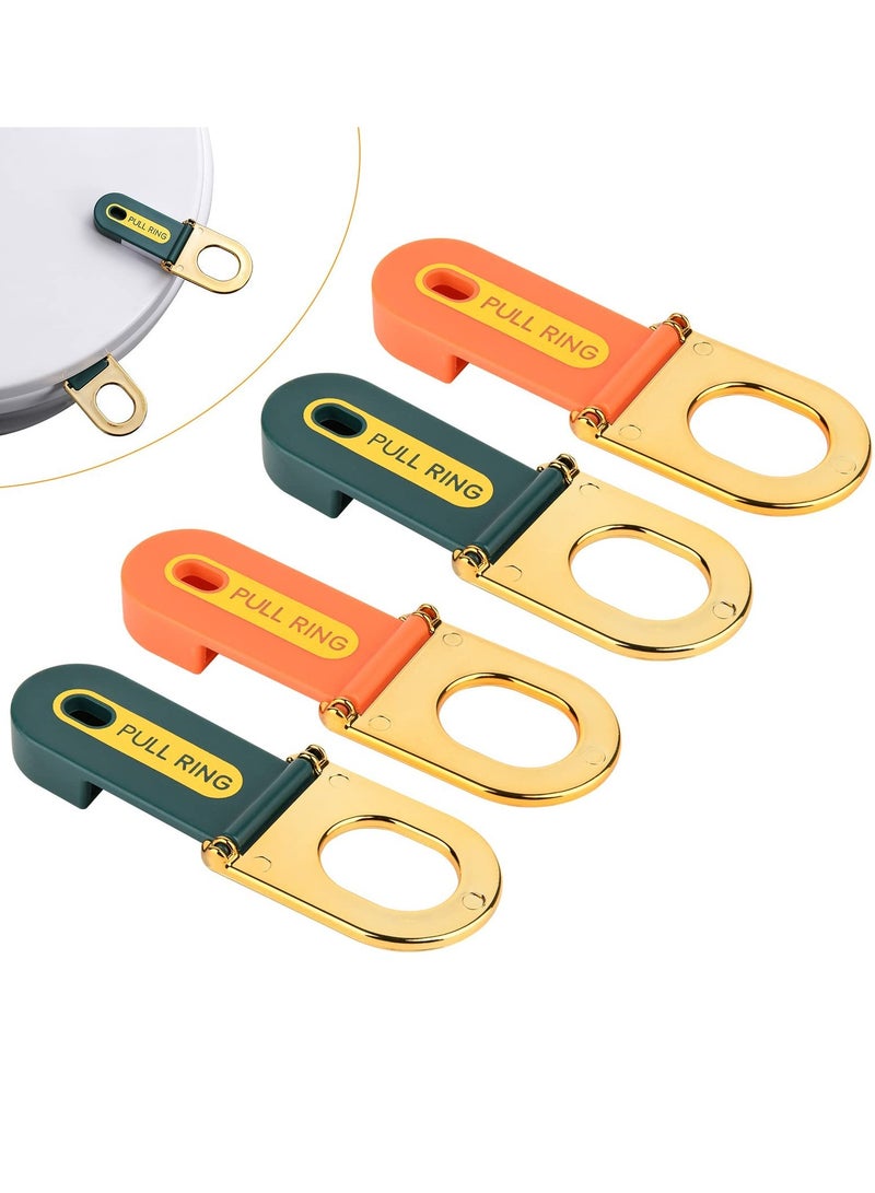 رافعة مقعد المرحاض، عبوة من 4 رافعات مقعد المرحاض لتجنب لمس غطاء المرحاض، مقابض رفع ملحقات الحمام للاستخدام في المنزل، المكتب، والفندق - Image 1