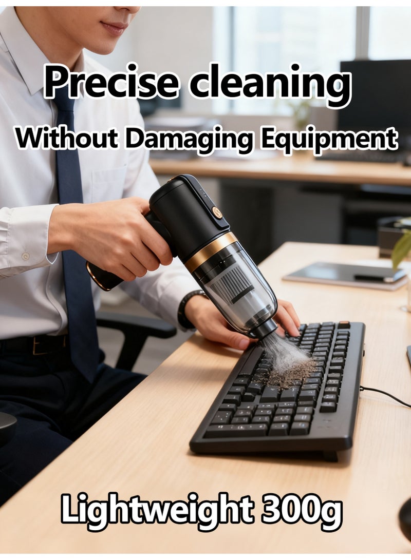 High-Speed 45000 RPM Car Vacuum - 6000PA Suction, 120W Power, Lightweight 300G, for Multi-Surface - Image 1
