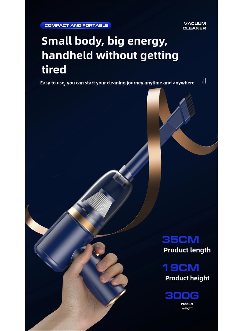 High-Speed 45000 RPM Car Vacuum - 6000PA Suction, 120W Power, Lightweight 300G, for Multi-Surface - Image 4