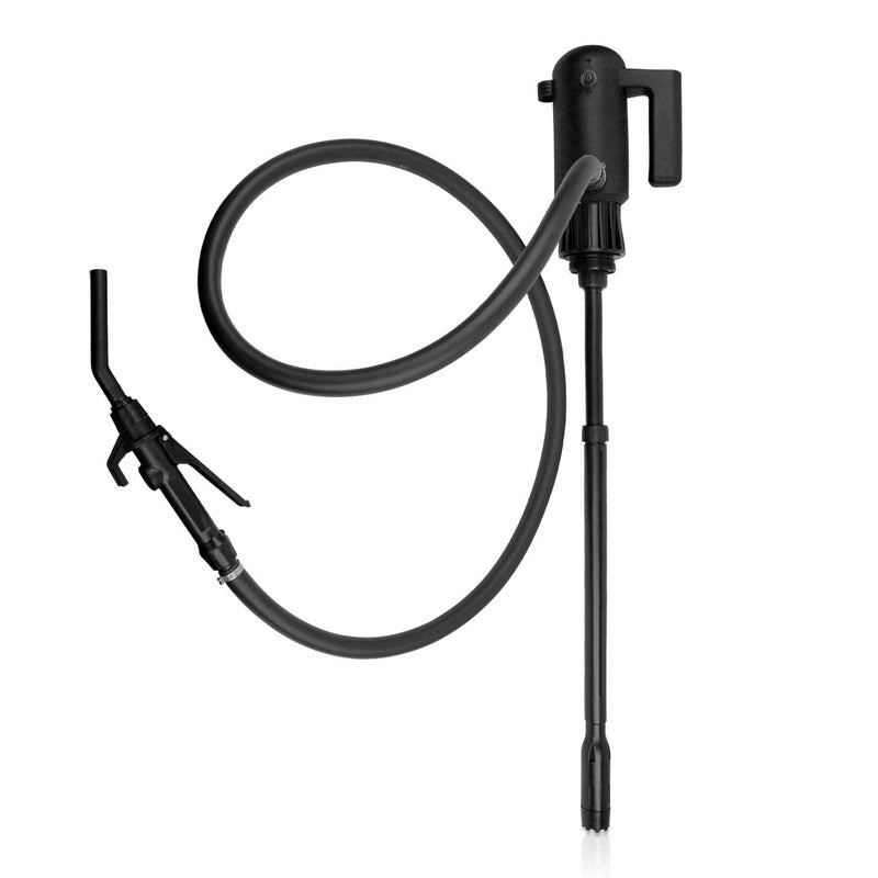 TERA PUMP TReDRUMECH 12V AC Chemical Electric Telescopic Methanol Ethanol DEF Transfer Drum Pump 42 GalMin for 15 30 and 55 gal with 66ft Discharge Hose