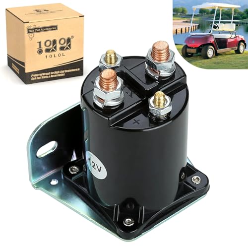 10L0L 12V Starter Solenoid Relay Assembly for Yamaha G2, G8, G9, G11, G14, G16 & G20 1985-2002 4-Cycle Gas Golf Cart, OEM JF2-H1950-00-00, JR3-H1950-00, J38-81950-01 - Image 1