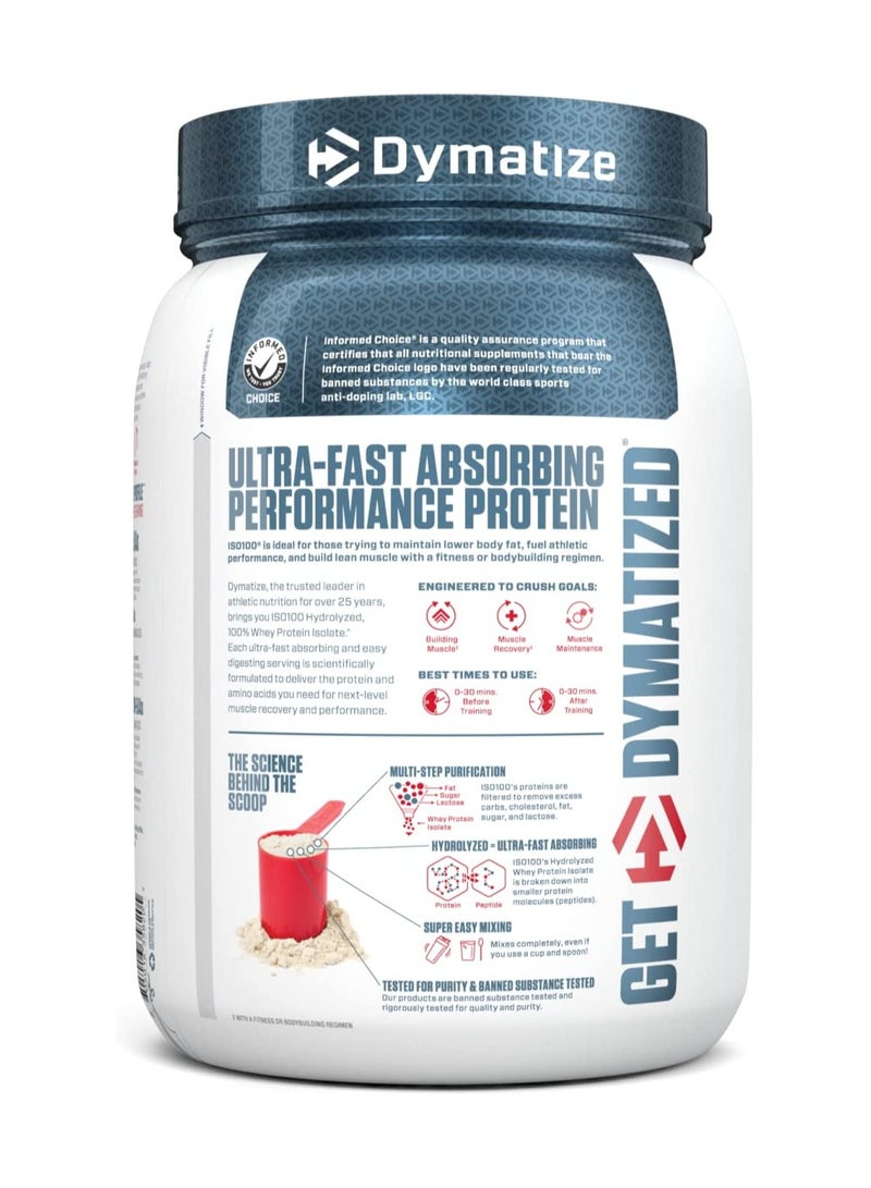 Dymatize Iso 100 20 Serving Gourmet Vanilla, 610 Gm - Image 2