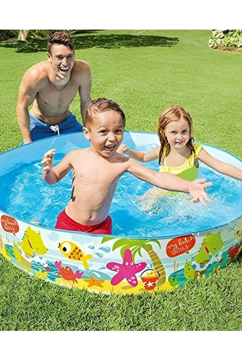 INTEX vinyl under the palm trees snapset kiddie pool - Image 2