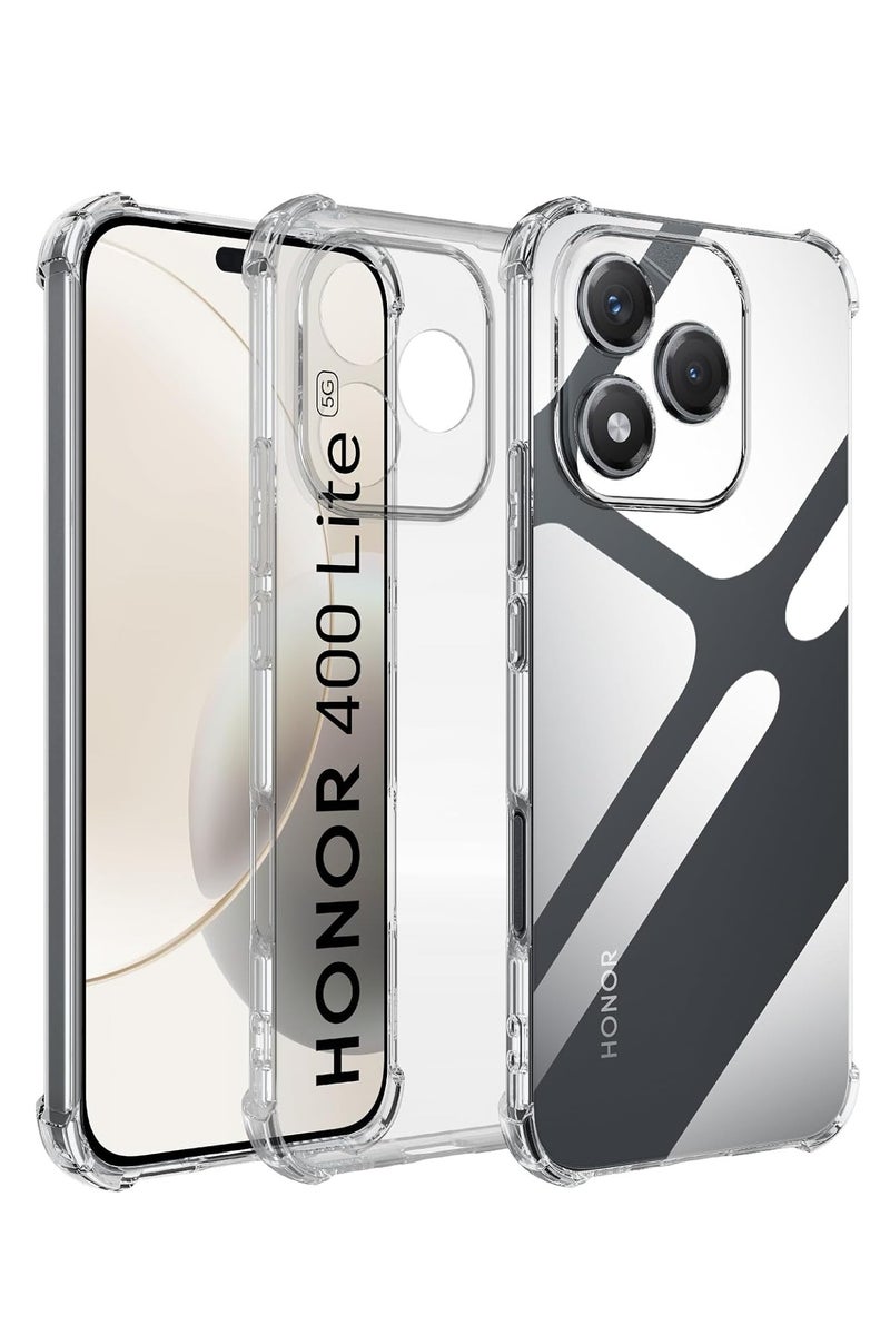 ChicVibe Clear Case For Honor 400 Lite - Thin Soft Silicone Gel Case Cover, TPU Protection Cover Transparent Soft funda, Anti-Falling Shockproof Protective Cover, Transparent - Image 1