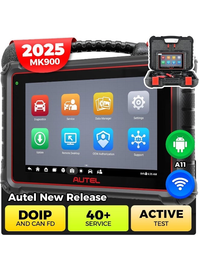 Autel MaxiCOM MK900 Scanner: 2025 Same as MK900BT MK900-BT OBD II Tool - Image 1