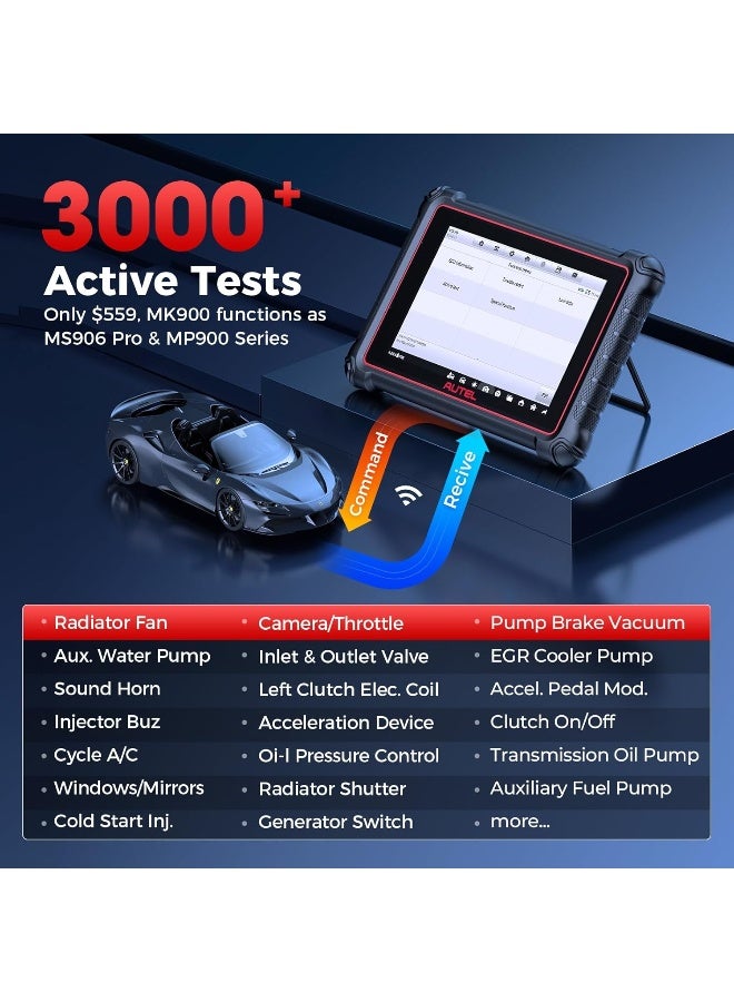 Autel MaxiCOM MK900 Scanner: 2025 Same as MK900BT MK900-BT OBD II Tool - Image 4
