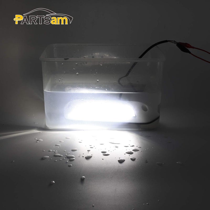 Partsam 2 قطع 12 فولت RV أضواء شرفة LED بار أبيض 30 LED مصابيح جدارية خارجية/داخلية شريط أضواء تركيب سطحية للشاحنات، منزل متنقل، قافلة، مقطورة، معسكر - Image 5