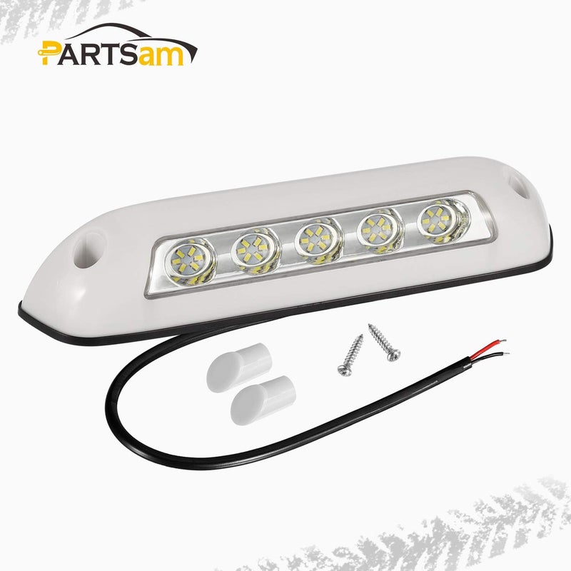 Partsam 2 قطع 12 فولت RV أضواء شرفة LED بار أبيض 30 LED مصابيح جدارية خارجية/داخلية شريط أضواء تركيب سطحية للشاحنات، منزل متنقل، قافلة، مقطورة، معسكر - Image 2