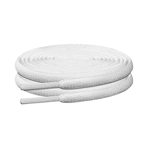 Endoto Oval Shoe Laces for New Balance 6085304208781080 Running Sneakers Replacement Shoelaces StringsColorWhiteSize45Inch - Image 3
