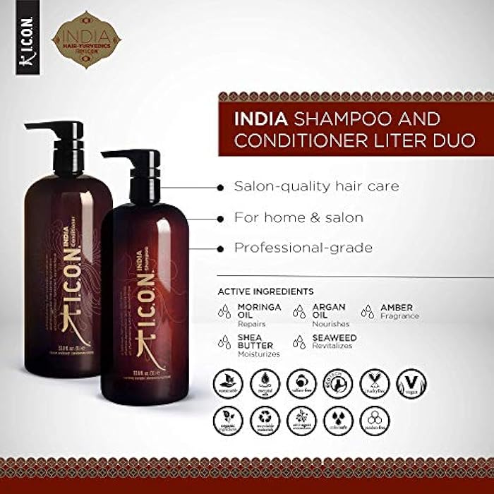 Icon India Shampoo and Conditioner Liter Duo by ICON - Image 4