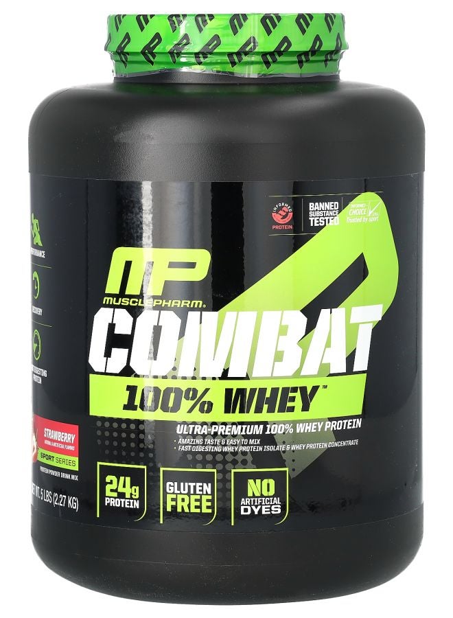 MusclePharm Combat 100% Whey Protein Strawberry 5 lb (2.27 kg)