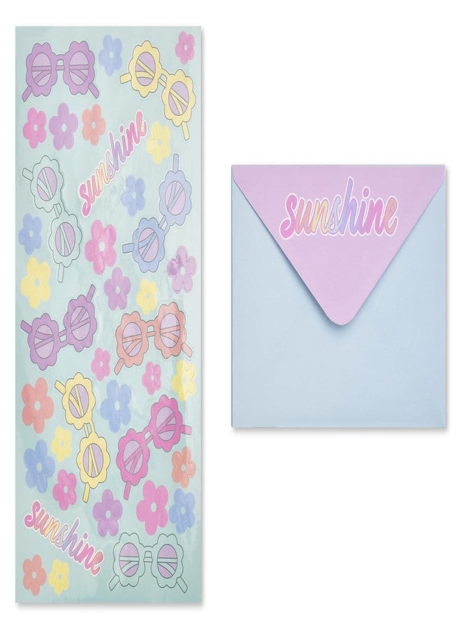 iscream 9" x 12" Clipboard Portfolio with Stationery Notepad, Envelopes and Stickers - Sweet Sunnies - Image 3