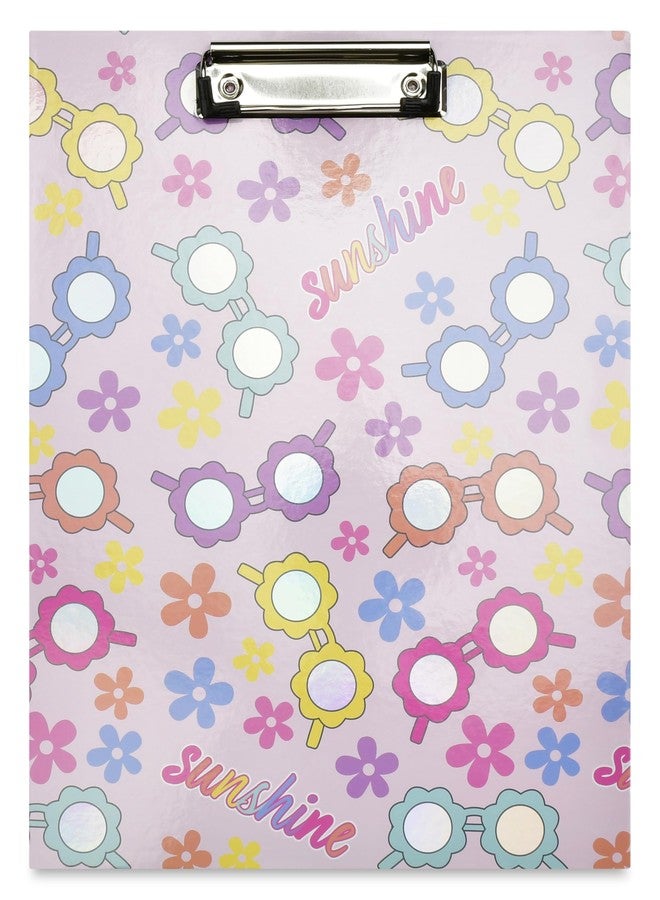 iscream 9" x 12" Clipboard Portfolio with Stationery Notepad, Envelopes and Stickers - Sweet Sunnies - Image 1